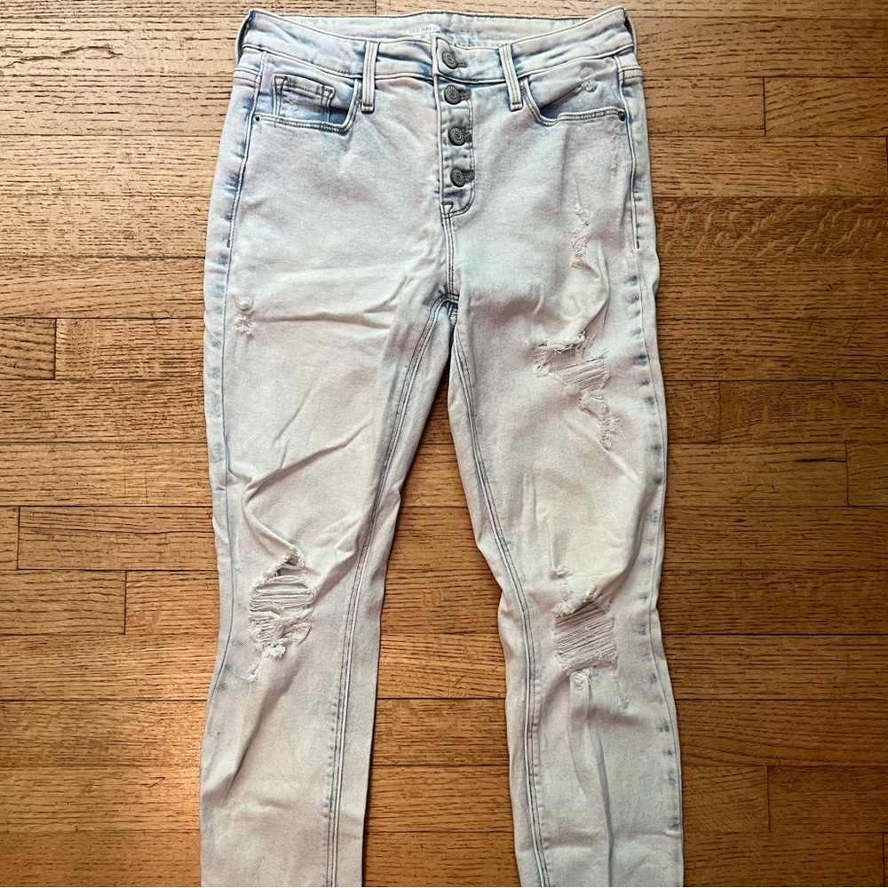 Old Navy Washed Light Blue Skinny Jeans